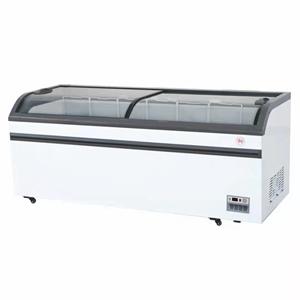 PHIYOND DG-2000 680L Supermarket Commercial Large Capacity Display Sliding Glass Door Single Arc Island Freezer