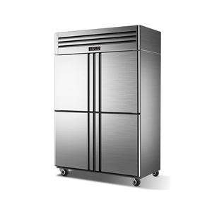 PHIYOND SM-1270 4-Door Stainless Steel Commercial Upright Refrigerator