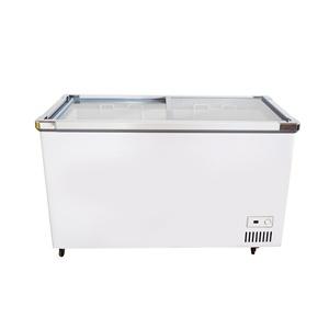 PHIYOND SWD-1207 328L Flat Glass Door Island  Freezer