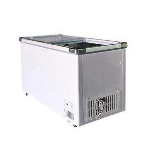 PHIYOND SWD-1407 428L Flat Glass Door Island  Freezer