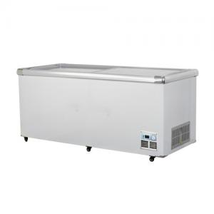 PHIYOND SWD-1808 645L Flat Glass Door Island  Freezer 